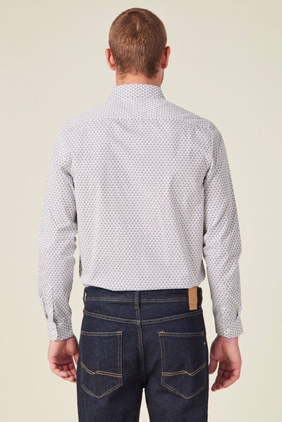 Chemise éco-responsable blanc homme