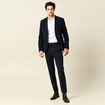 Pantalon chino slim bleu marine homme
