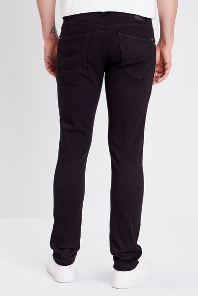 Jeans slim denim noir homme