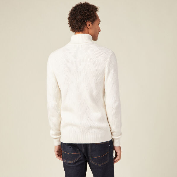 Pull manches longues ecru homme