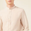 Chemise manches longues beige homme