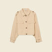 Blouson oversize beige femme