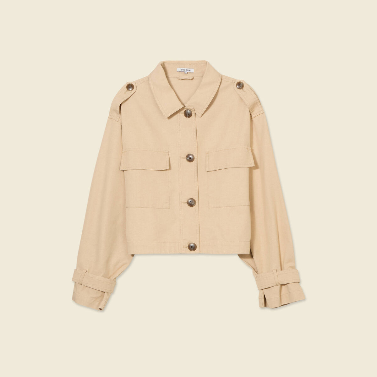Blouson oversize beige femme