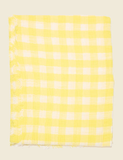 Foulard jaune citron femme