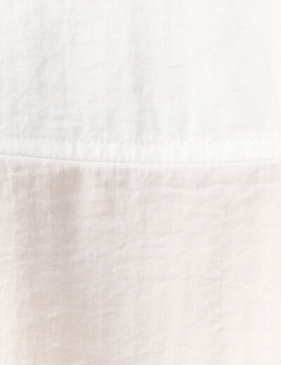 Chemise manches longues ecru femme