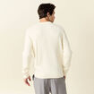 Pull manches longues ecru homme