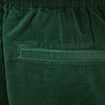 Bermuda en velours vert homme