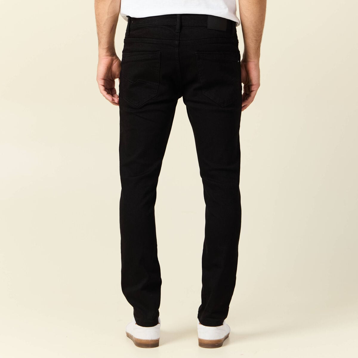 Jeans slim longueur 30 denim noir homme
