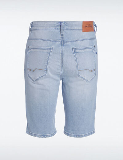 Bermuda éco-responsable denim bleach homme