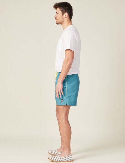 Short de bain bleu pétrole homme