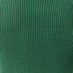 Pull fin manches longues col rond vert homme