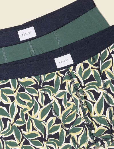Lot 2 boxers bleu marine homme