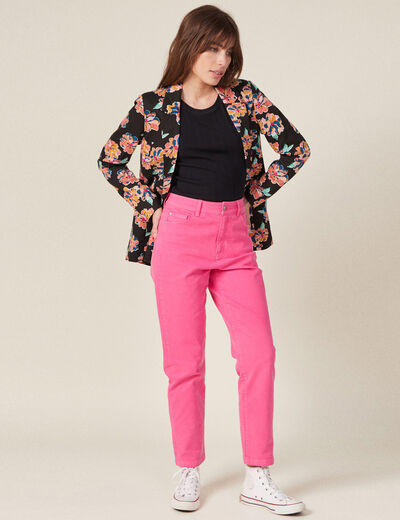 Veste esprit blazer droite noir femme
