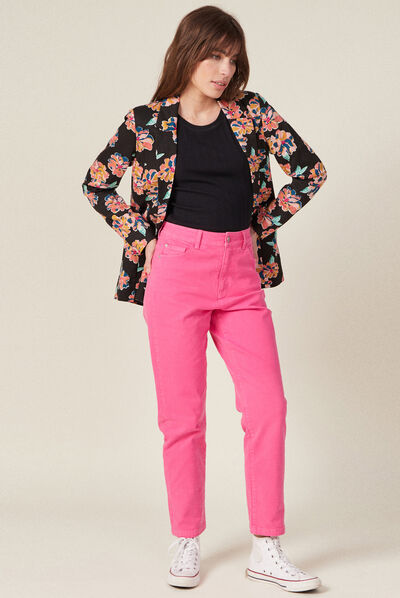 Veste esprit blazer droite noir femme