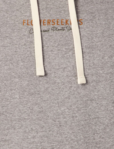Sweat manches longues gris foncé homme