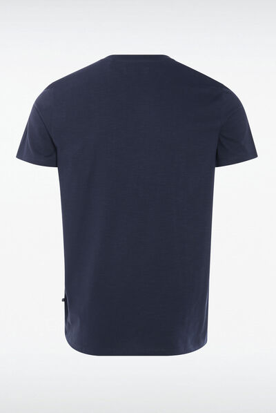 T-shirt Instinct col rond bleu marine homme