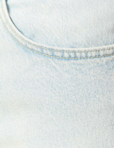 Jeans large 5 poches denim snow bleach homme