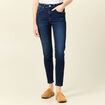 Jeans skinny éco-responsable denim brut femme