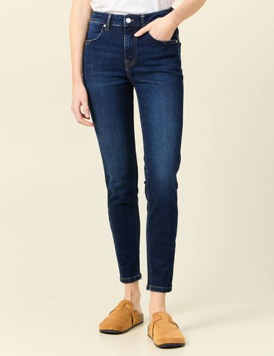 Jeans skinny éco-responsable denim brut femme