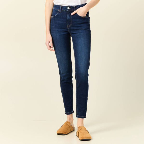 Jeans skinny éco-responsable denim brut femme