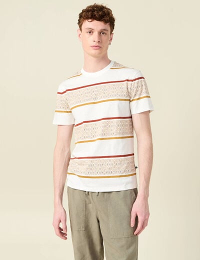T-shirt éco-responsable ecru homme