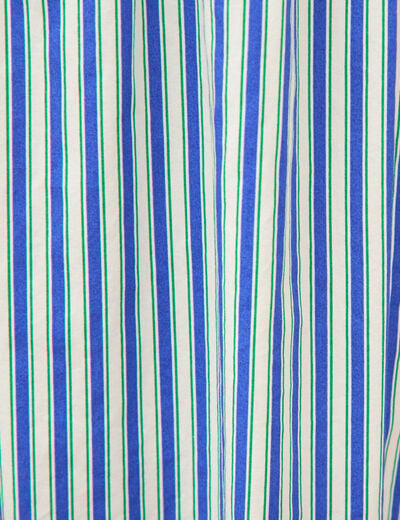 Robe bretelle col c&oelig;ur en coton bleu femme