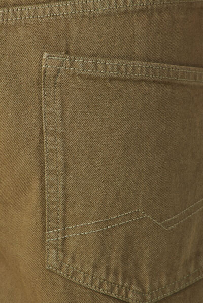 Bermuda large 5 poches vert kaki homme