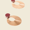 Boucles d'oreilles pendantes couleur or femme