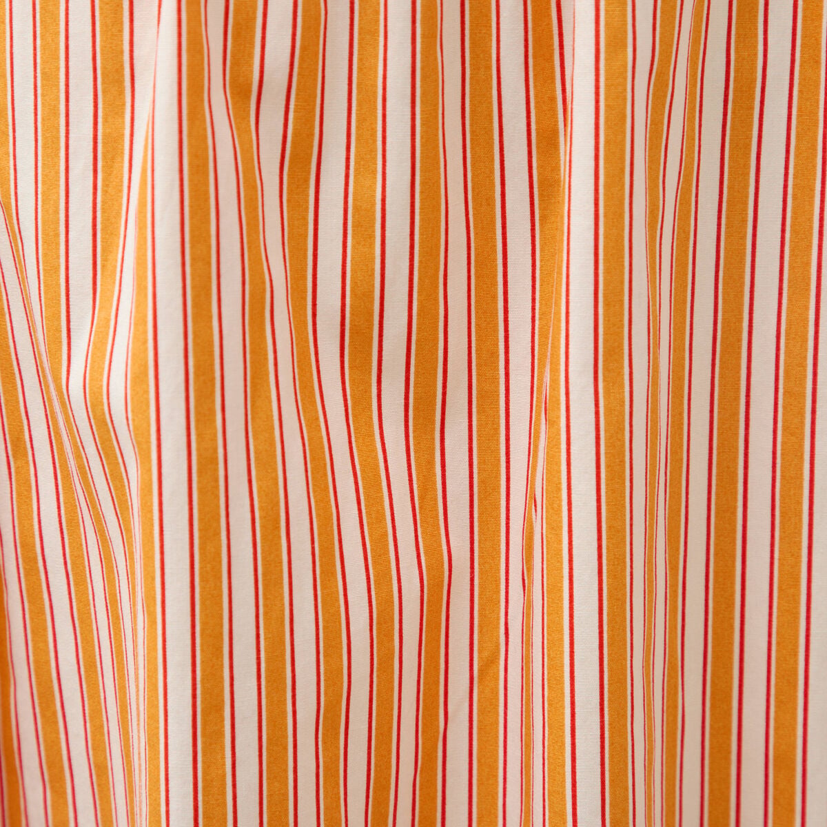 Robe bretelle col c&oelig;ur en coton orange abricot femme