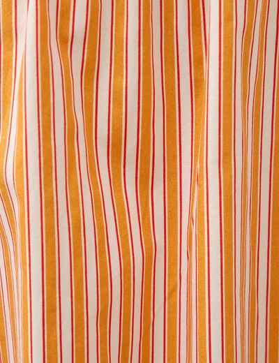 Robe bretelle col c&oelig;ur en coton orange abricot femme