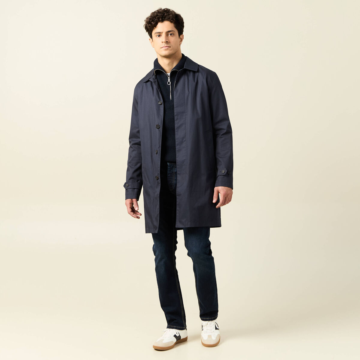 Jeans straight éco-responsable denim brut homme