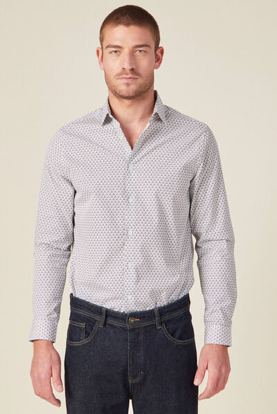 Chemise éco-responsable blanc homme