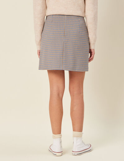 Jupe courte bleu femme