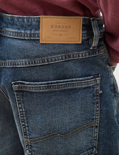 Bermuda en jeans denim brut homme