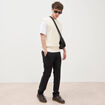 Pantalon chino noir homme