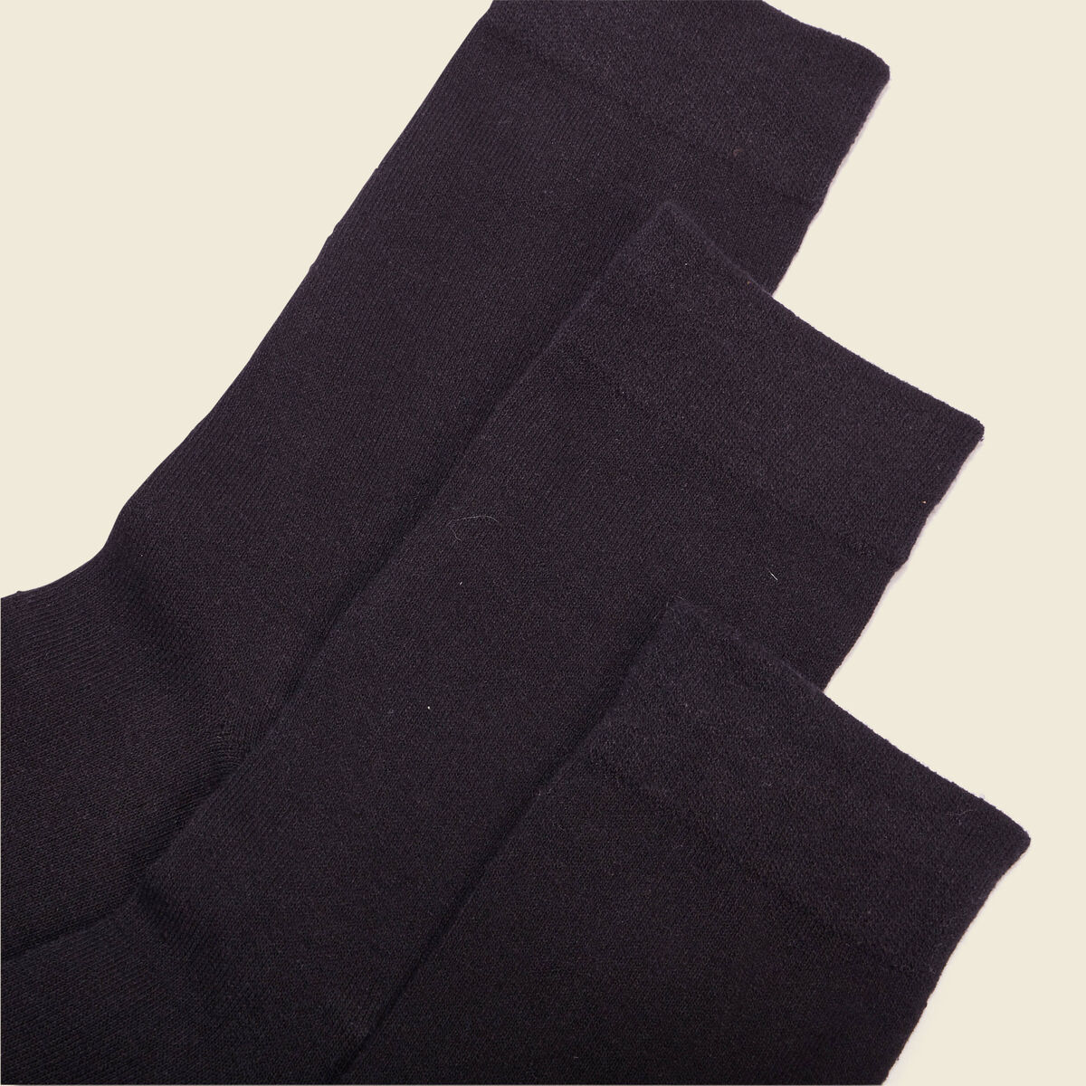 Lot 3 paires de chaussettes homme unies noir homme