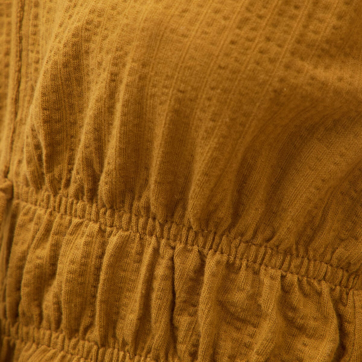 D&eacute;bardeur col v n&oelig;uds en coton vert olive femme