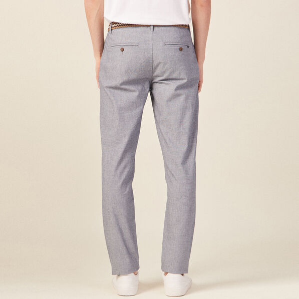pantalon chino ceinture bleu marine homme Pantalon chino ceinturé bleu marine homme