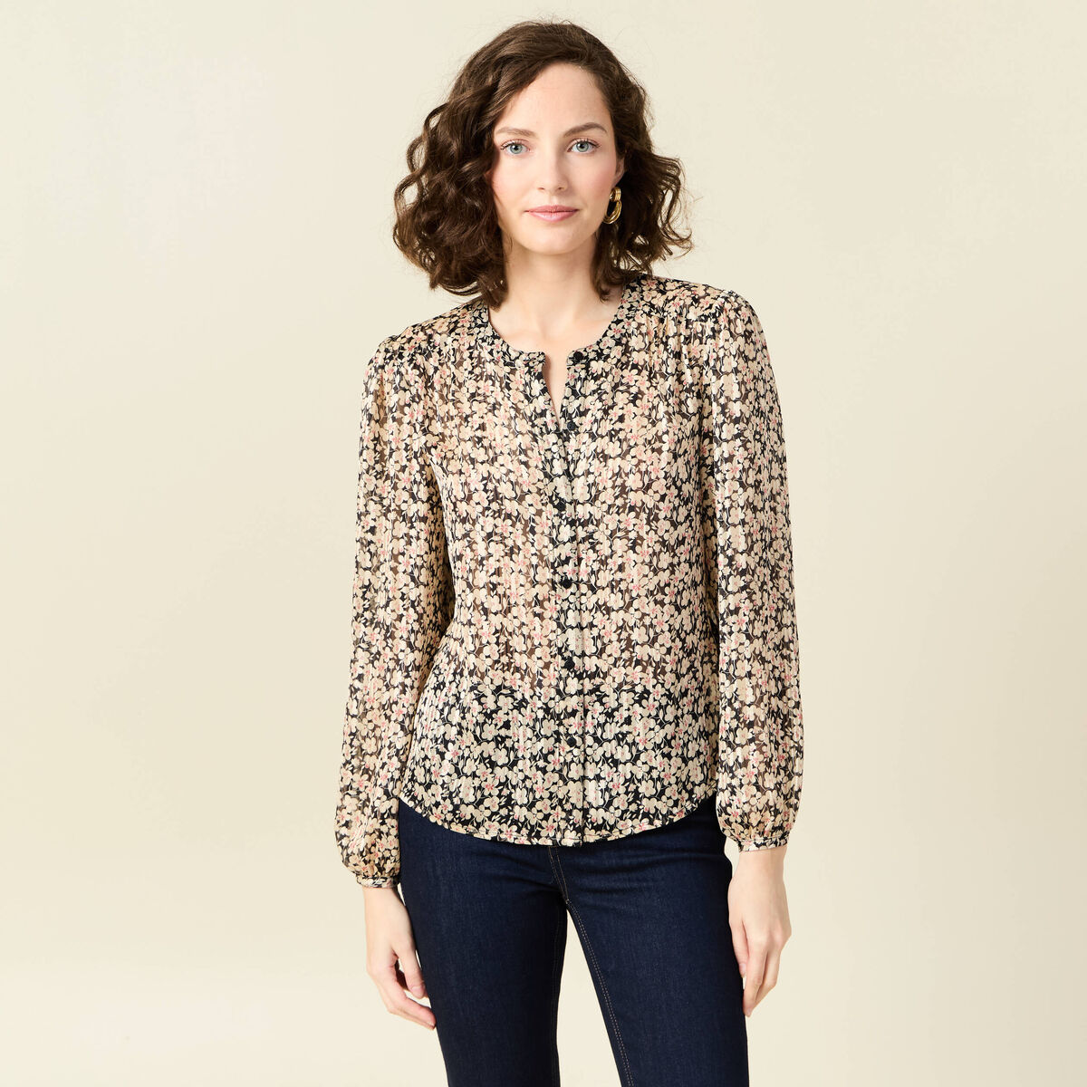 Chemise éco-responsable noir femme