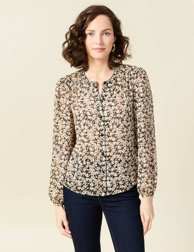 Chemise éco-responsable noir femme