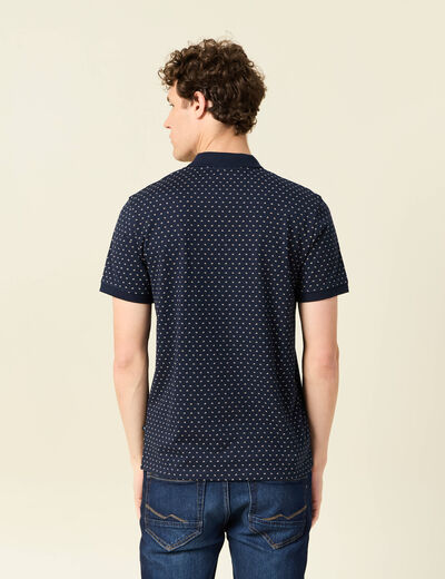 Polo éco-responsable bleu marine homme
