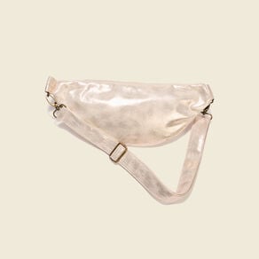 sac banane metallise beige femme Sac banane métallisé beige femme