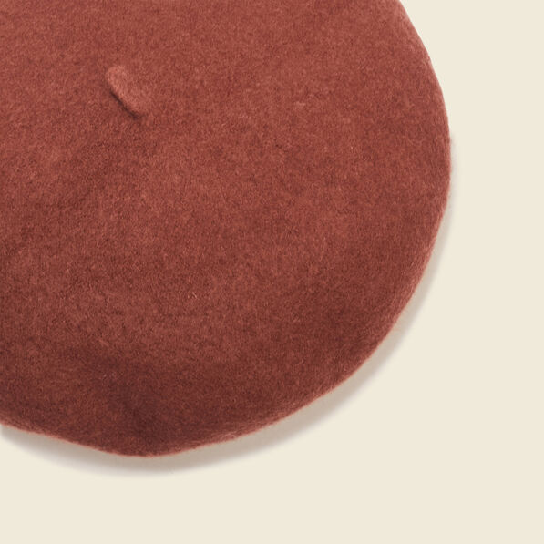 Béret marron cognac femme