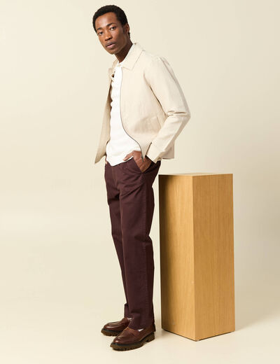 Pantalon marron fonc&eacute; homme