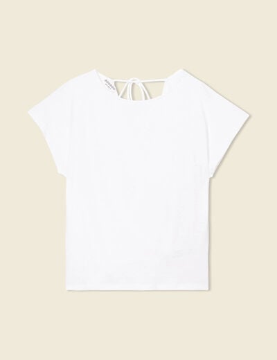 T-shirt éco-responsable blanc femme