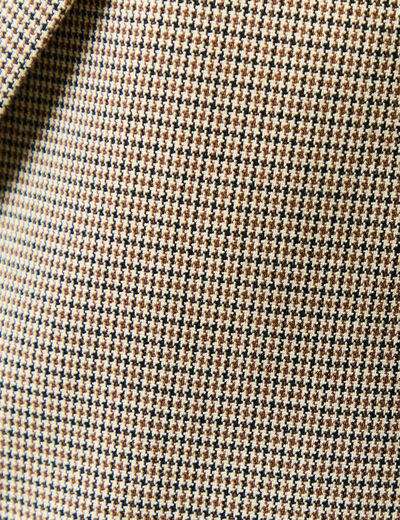Blazer manches longues col tailleur beige femme