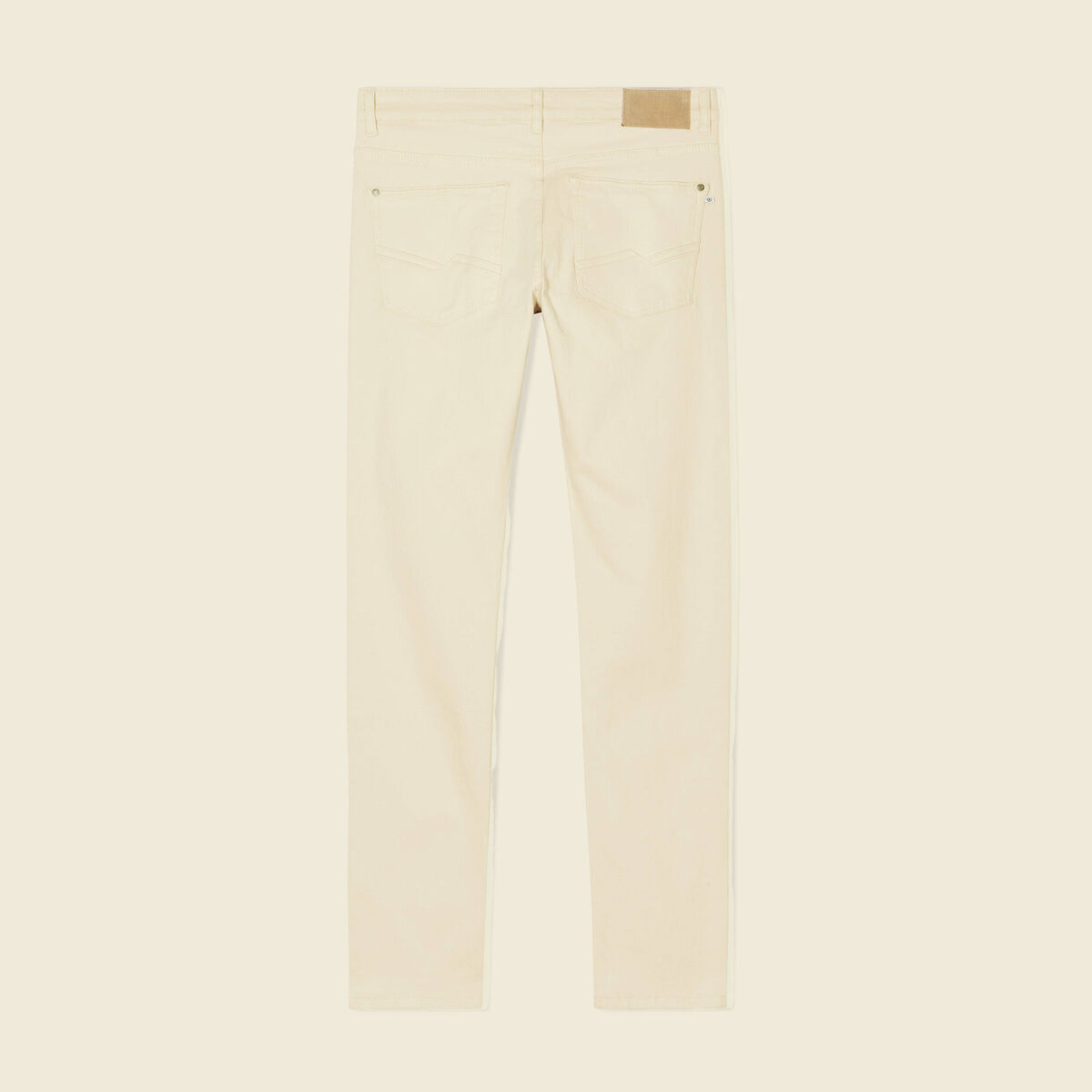 Jeans slim ecru homme