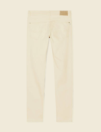 Jeans slim ecru homme