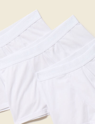 Lot de 3 boxers blanc homme