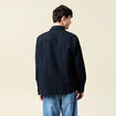 Surchemise manches longues bleu marine homme